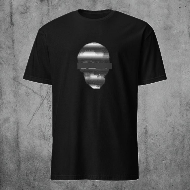 Anonymous Skull T-Shirt - Black & White