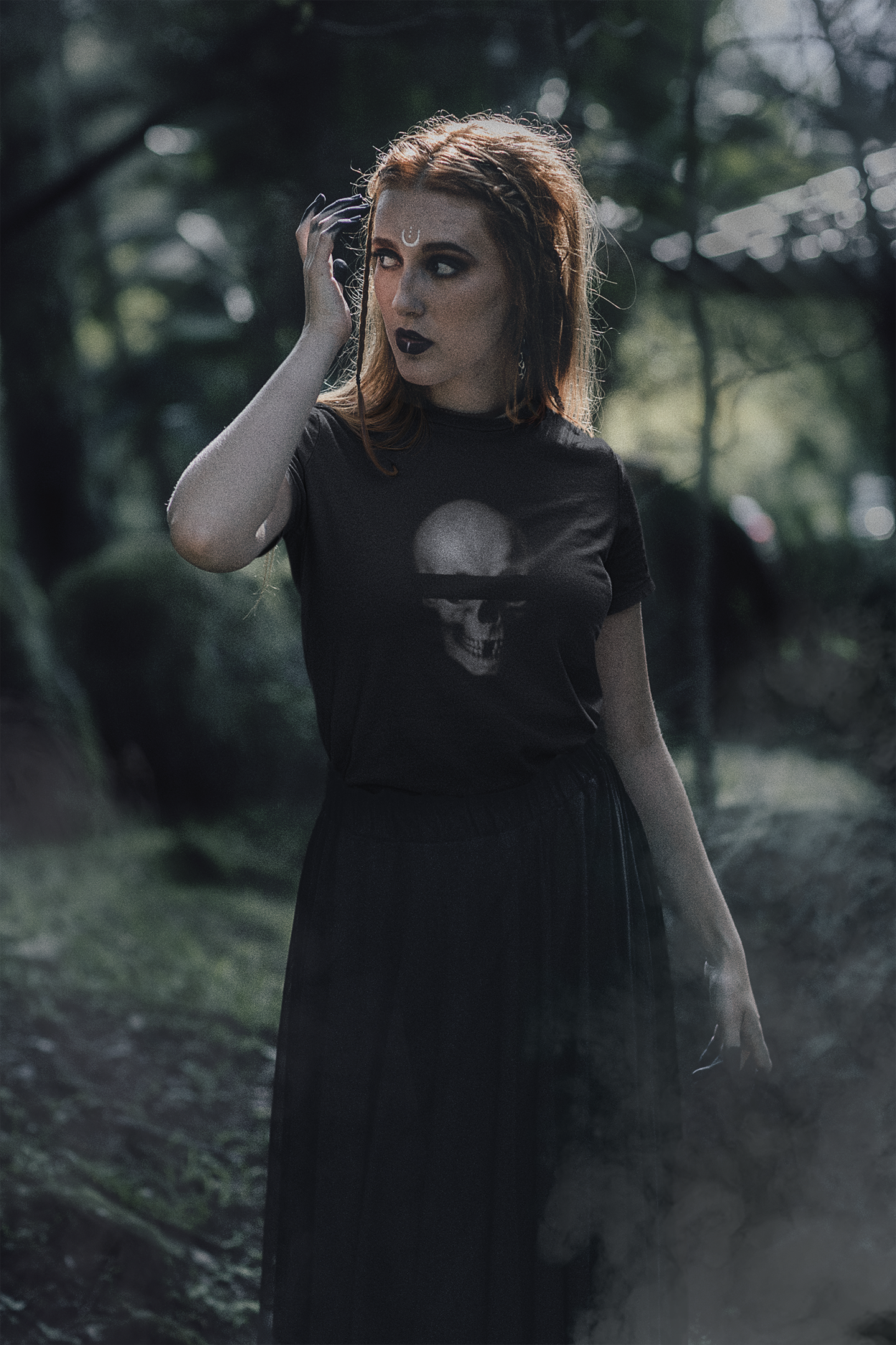 Anonymous Skull T-Shirt - Gray