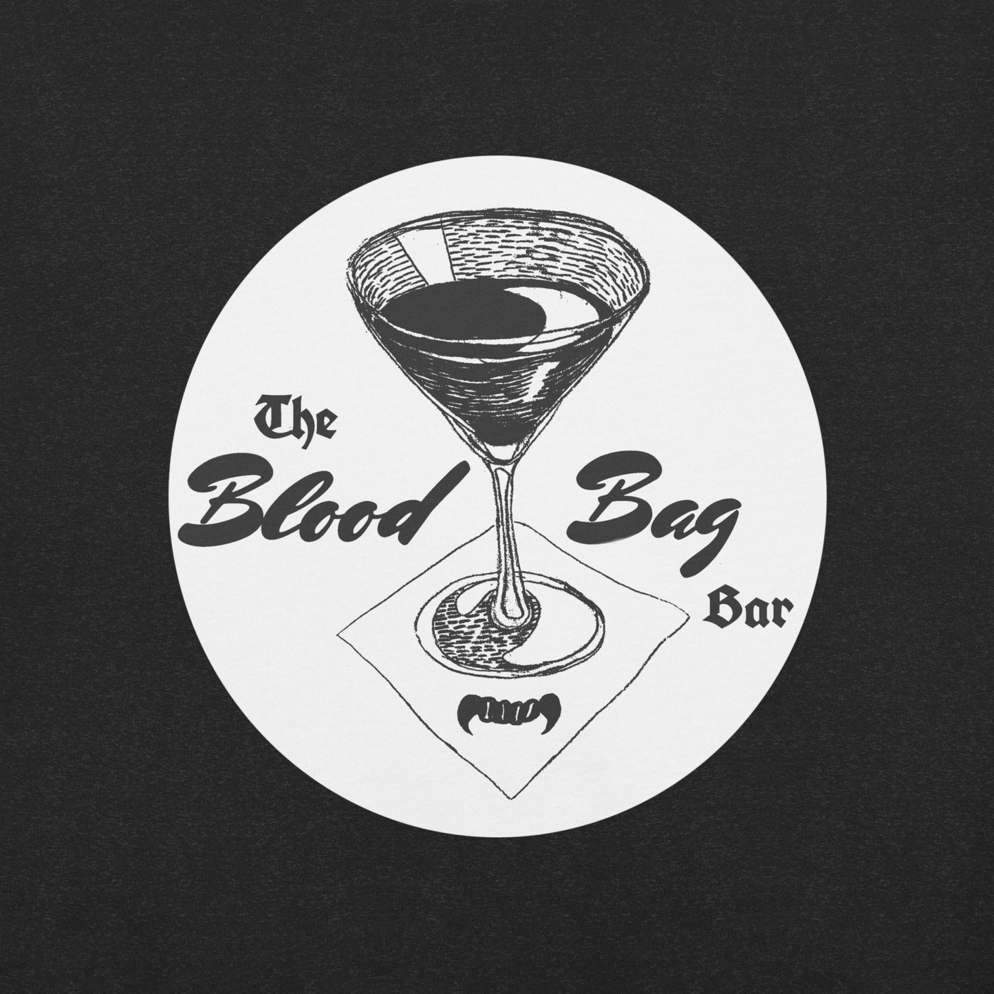 Blood Bag Bar T-Shirt - Black & White