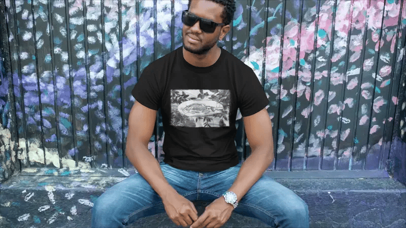 Courage Wolf Bones T-Shirt - Birch Bark White