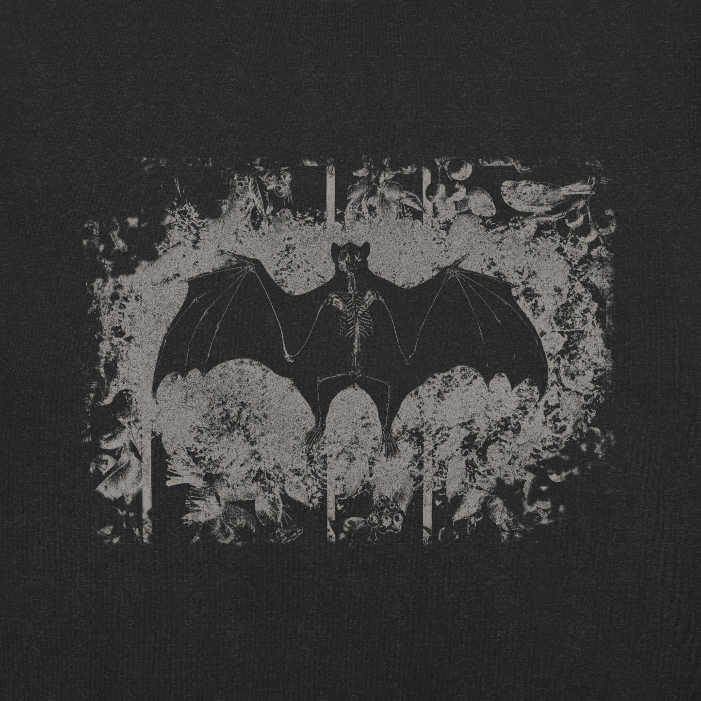 Rebirth Bat Skeleton T-Shirt - Black