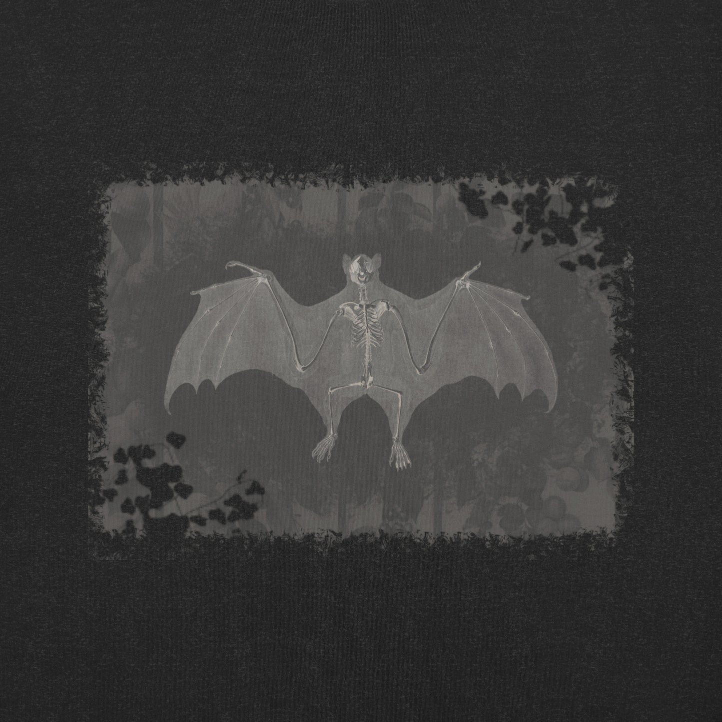 Rebirth Bat Skeleton T-Shirt - Rich Sepia