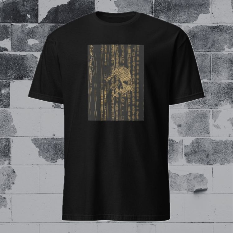 Ghost in the Machine Skull T-Shirt - Gold