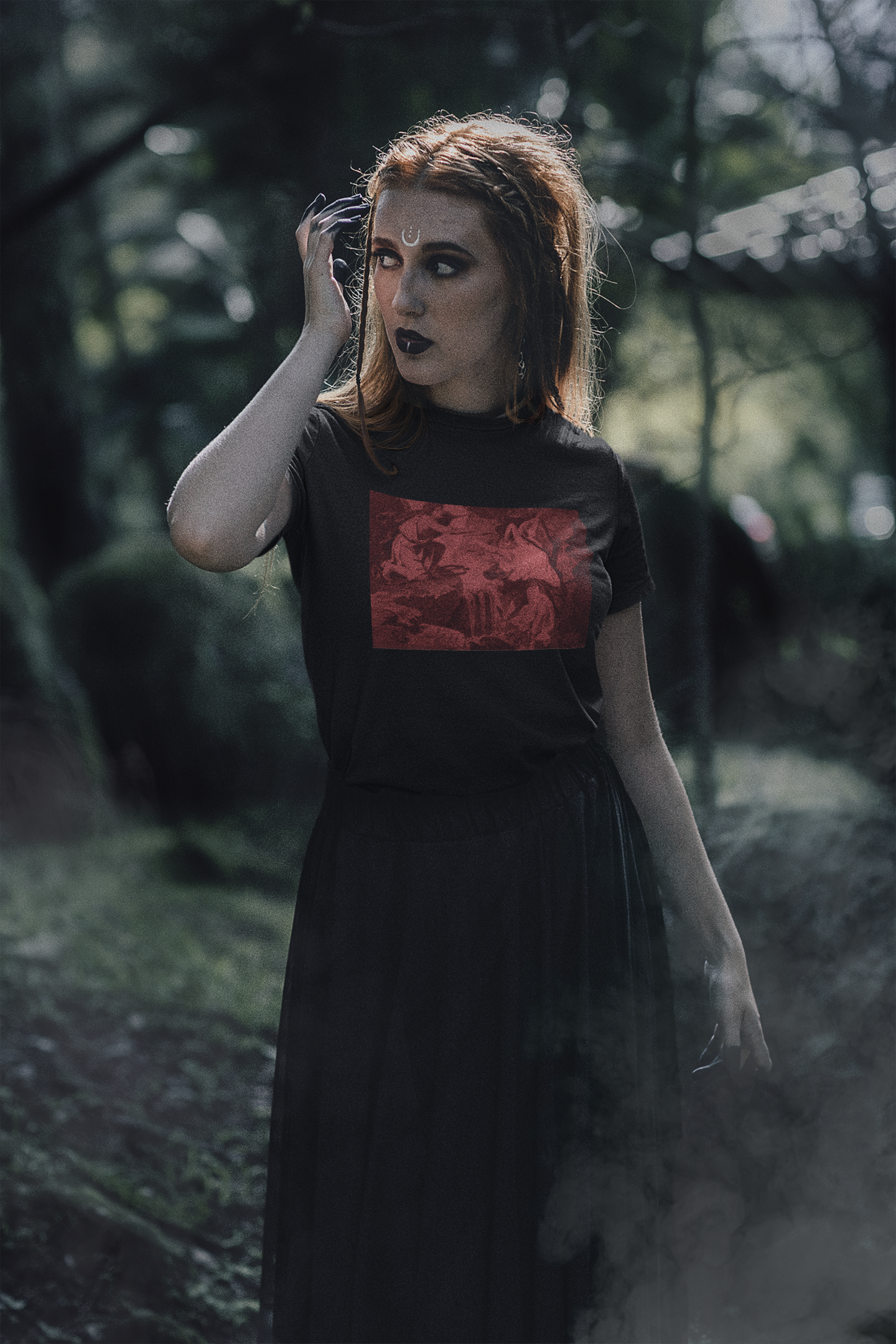 Orpheus & Eurydice T-Shirt - Wine Red