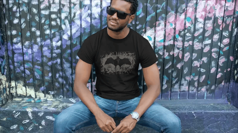 Rebirth Bat Skeleton T-Shirt - Black