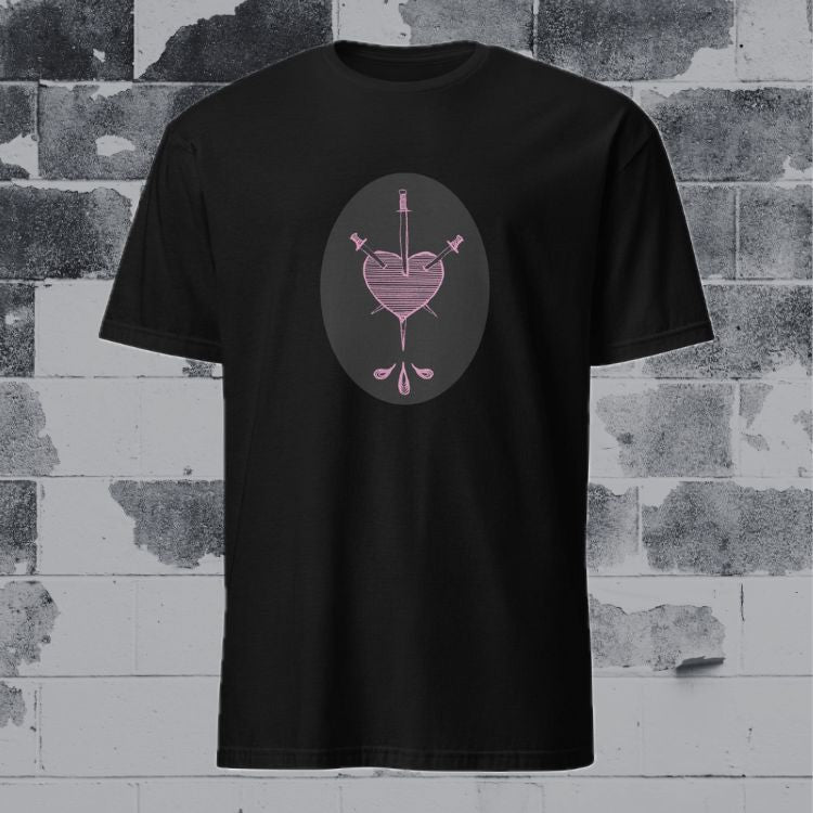 Three of Swords T-Shirt - Pink