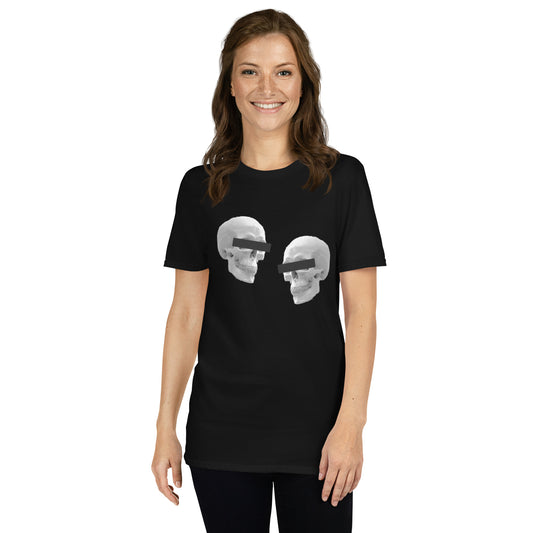 Doppelgangers Gray Skull Unisex Tee