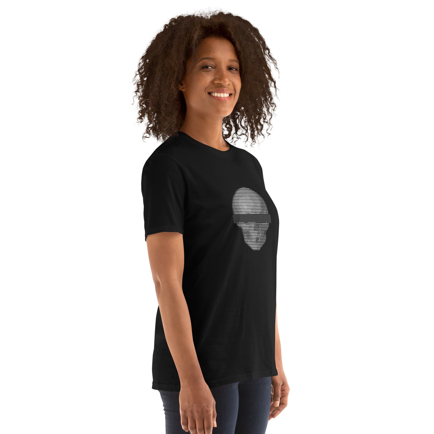 Anonymous Black & White Skull Unisex Tee
