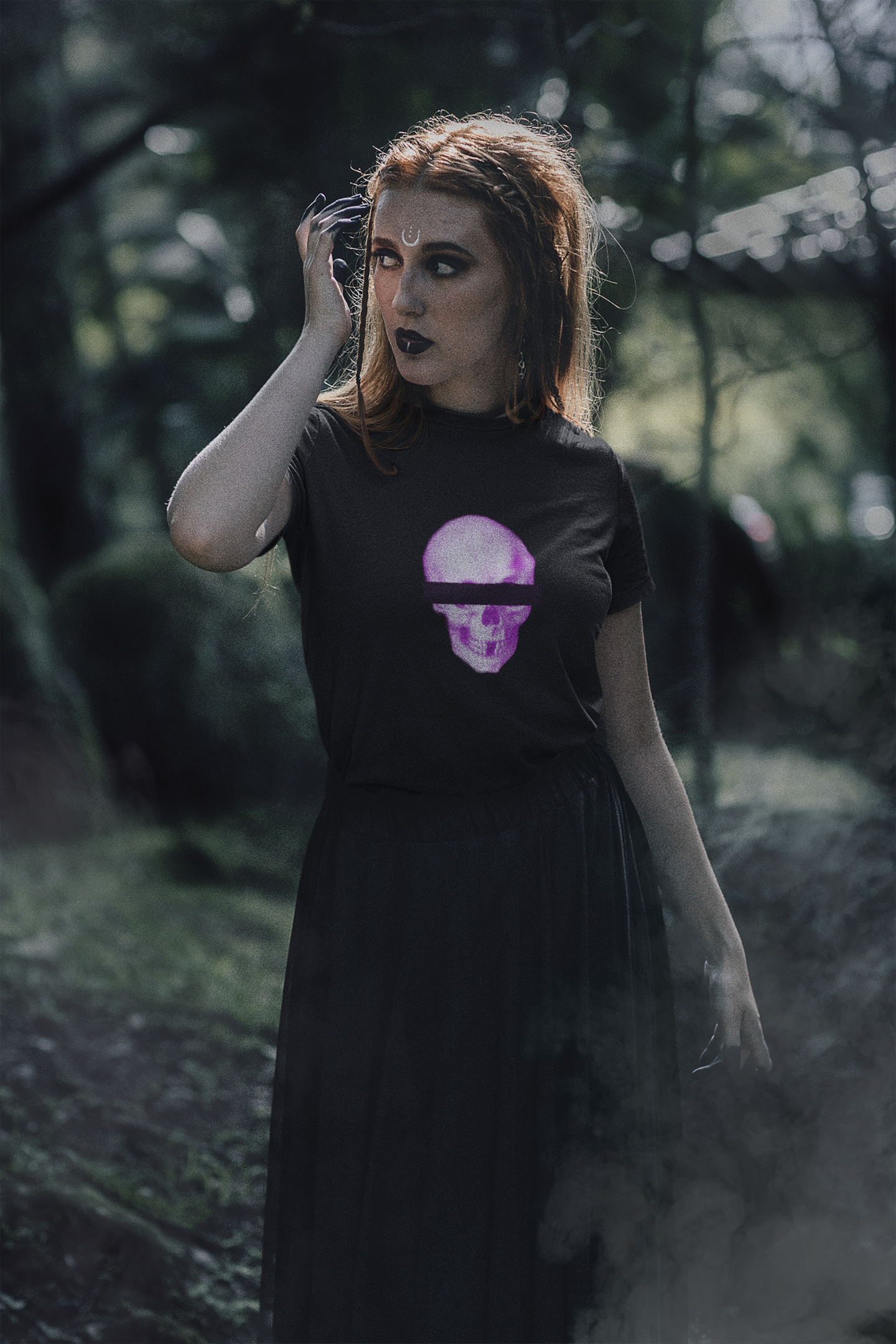 Anonymous Skull T-Shirt - Pink
