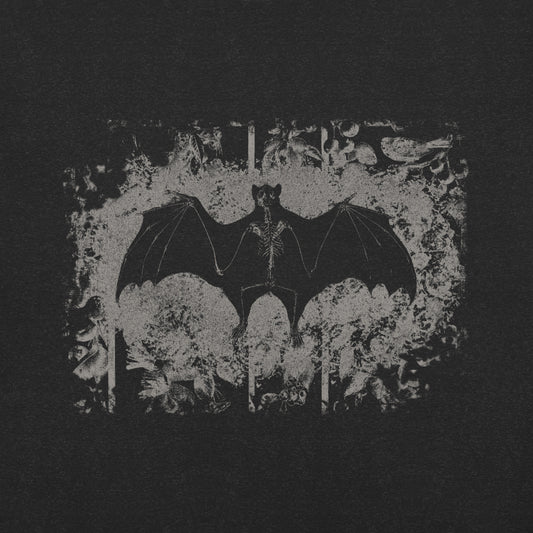 Rebirth Bat Skeleton T-Shirt - Black