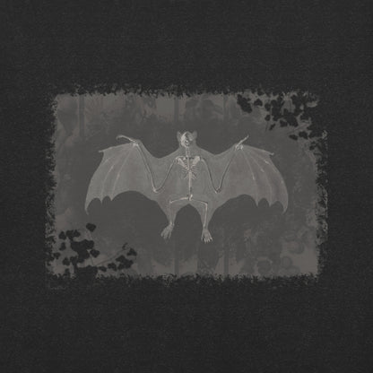 Rebirth Bat Skeleton T-Shirt - Rich Sepia