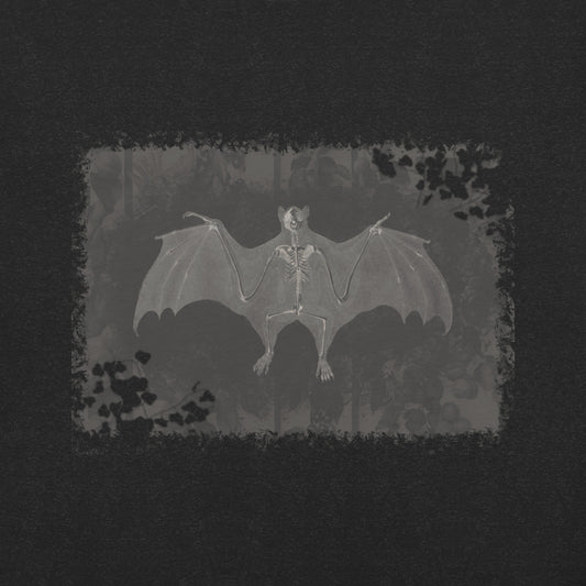 Rebirth Bat Skeleton T-Shirt - Rich Sepia