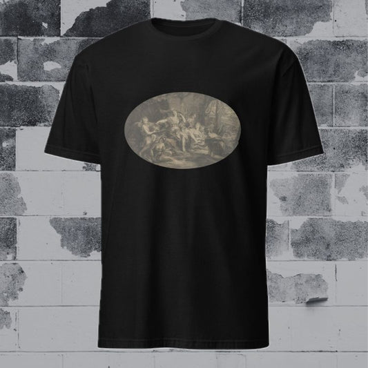 Diana and Her Maidens T-Shirt - Sepia