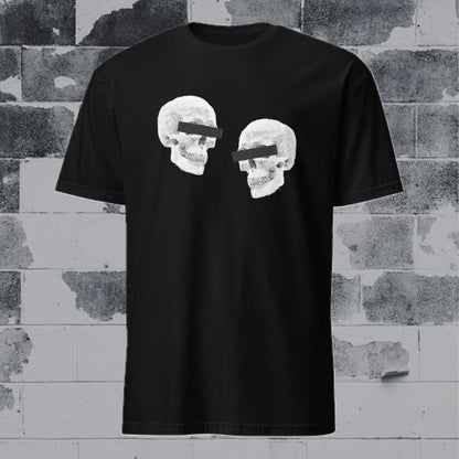 Doppelgangers Skull T-Shirt - Newsprint
