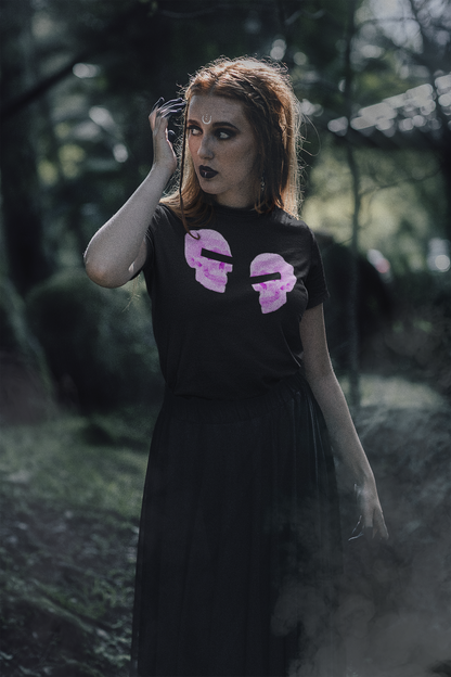 Doppelgangers Skull T-Shirt - Pink