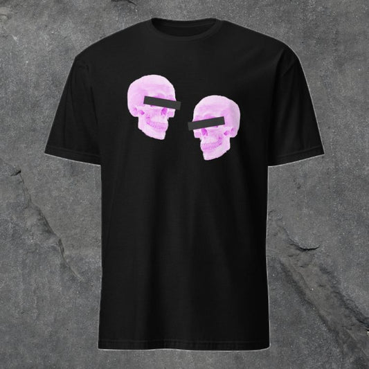 Doppelgangers Skull T-Shirt - Pink