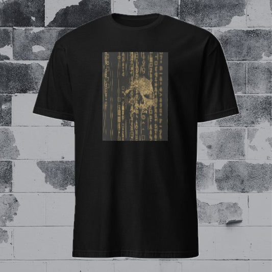 Ghost in the Machine Skull T-Shirt - Gold
