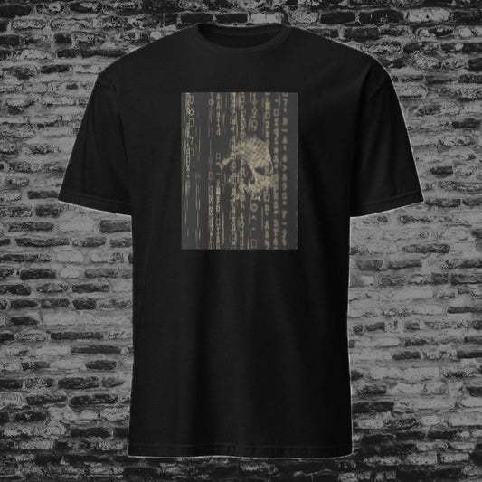 Ghost in the Machine Skull T-Shirt - Sepia