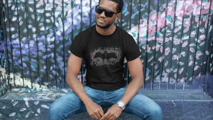 Rebirth Bat Skeleton T-Shirt - Black