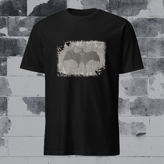 Rebirth Bat Skeleton T-Shirt - Dove Gray