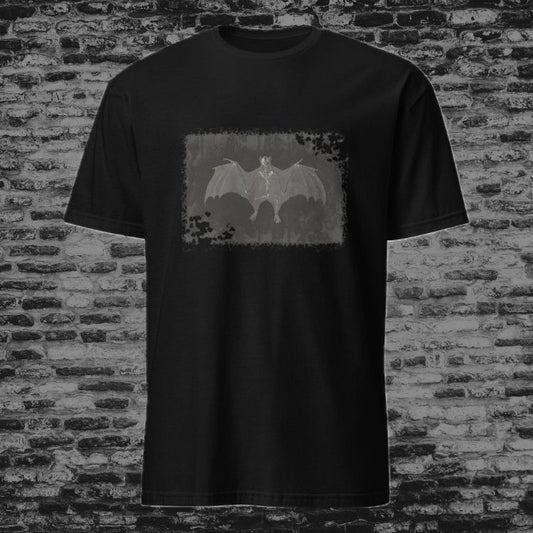 Rebirth Bat Skeleton T-Shirt - Rich Sepia