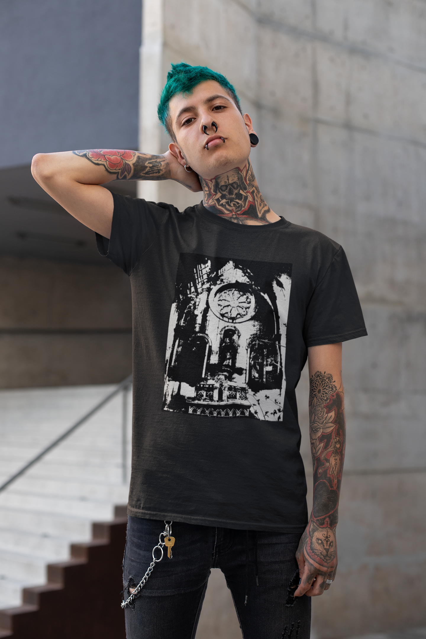 Ruin T-Shirt - Black & White