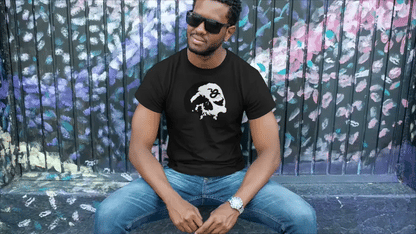 Serpent’s Curse Skull T-Shirt - Black & White