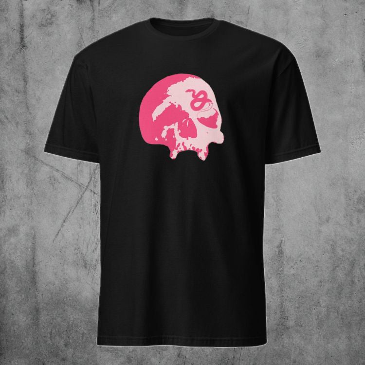 Serpent's Curse Skull T-Shirt - Blush Pink
