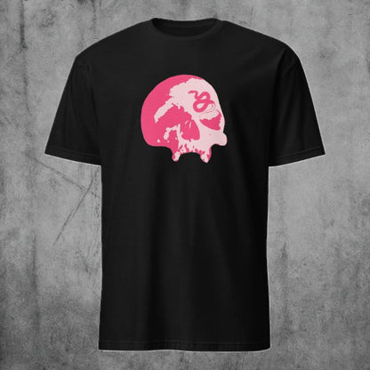Serpent's Curse Skull T-Shirt - Blush Pink