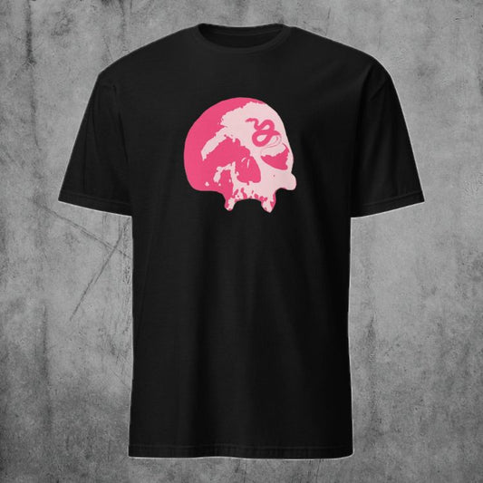 Serpent's Curse Skull T-Shirt - Blush Pink