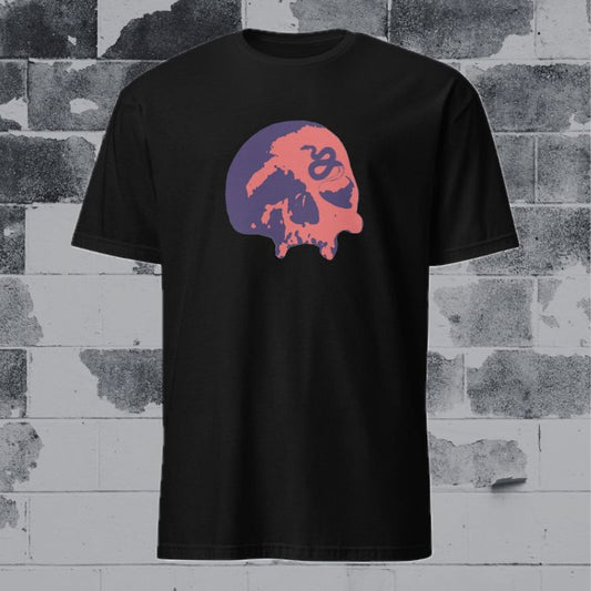 Serpent's Curse Skull T-Shirt - Navy/Red