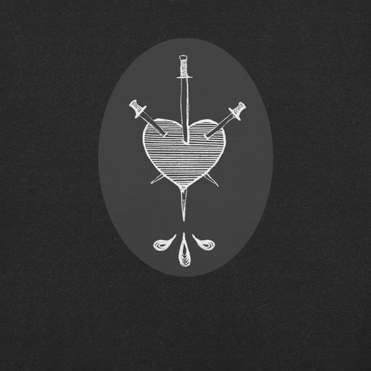 Three of Swords T-Shirt - Black & White