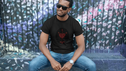 Three of Swords T-Shirt - Black Cherry