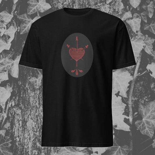 Three of Swords T-Shirt - Black Cherry