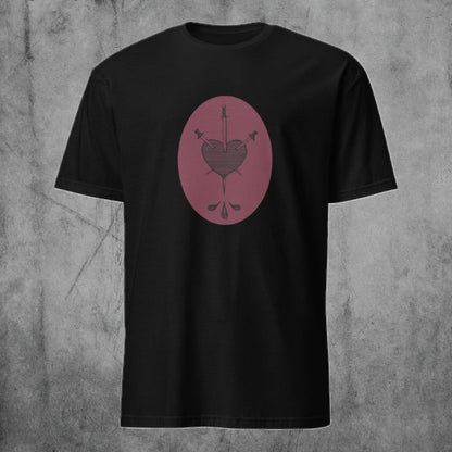 Three of Swords T-Shirt - Burgundy