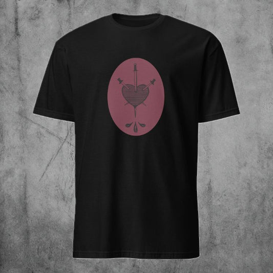 Three of Swords T-Shirt - Burgundy