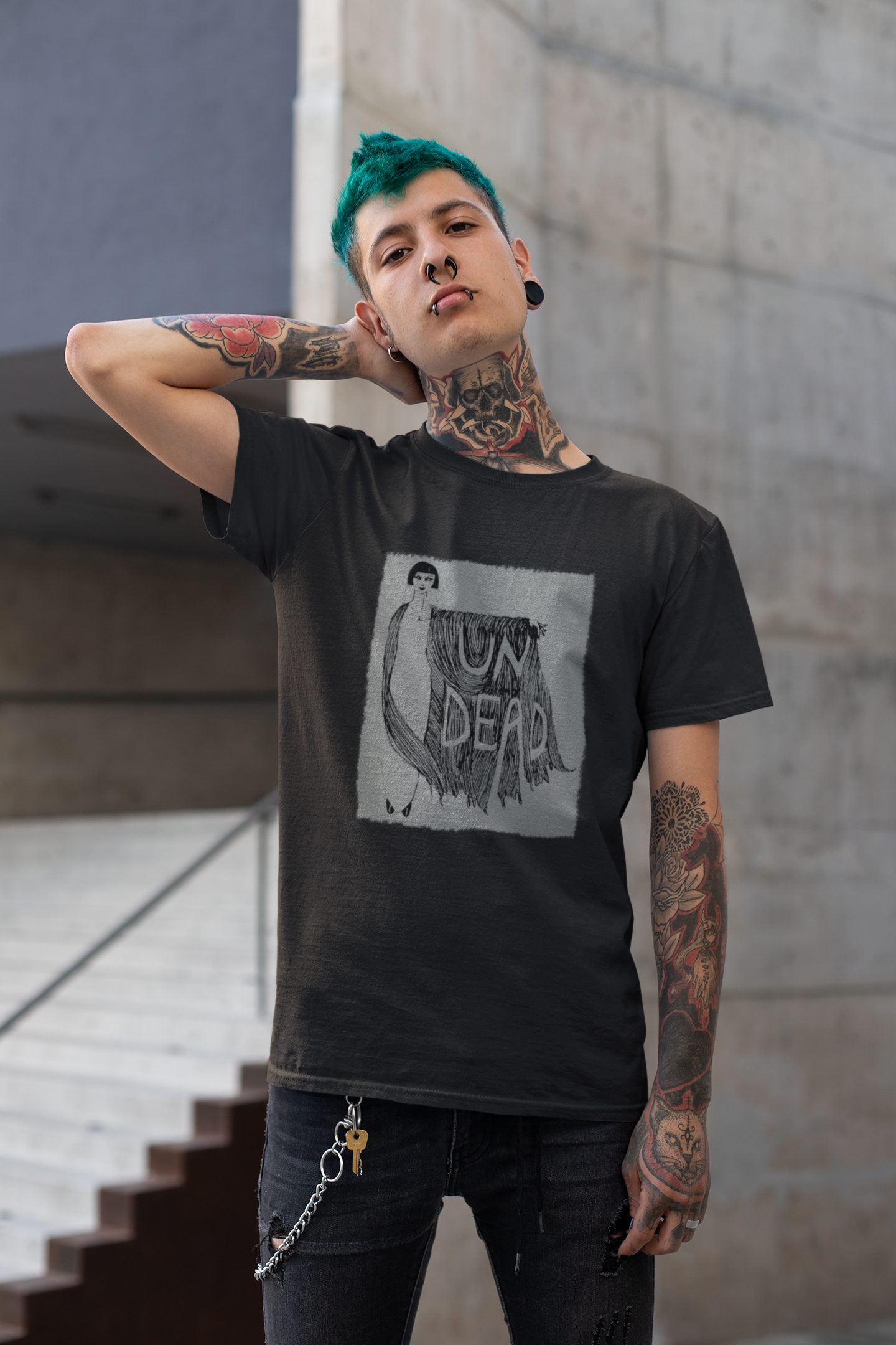 Undead T-Shirt - Gravestone Gray