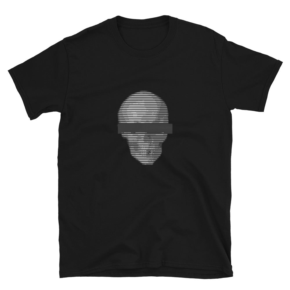 Anonymous Black & White Skull Unisex Tee