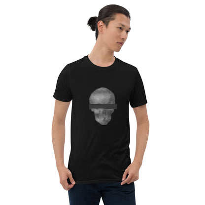 Anonymous Black & White Skull Unisex Tee