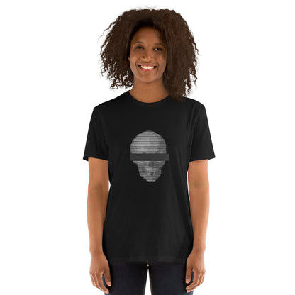 Anonymous Black & White Skull Unisex Tee