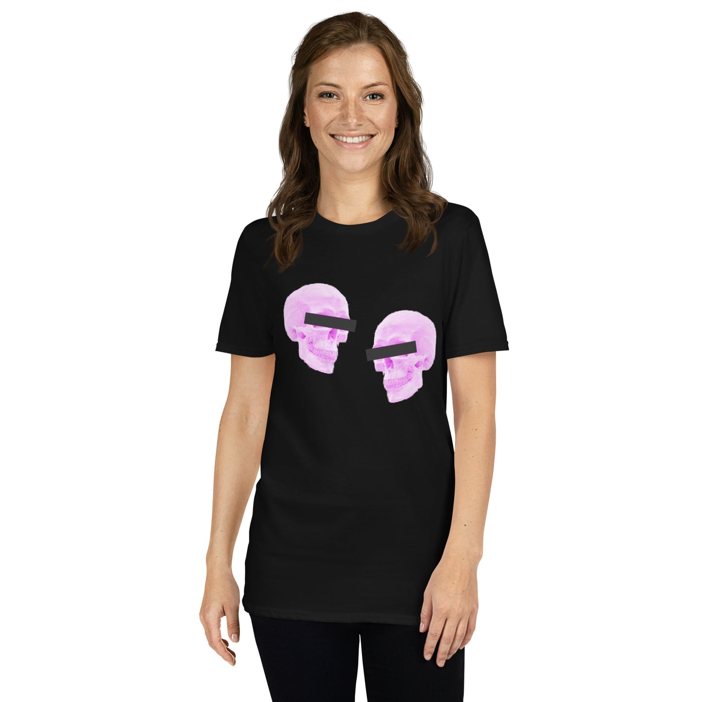 Doppelgangers Pink Skull Unisex Tee