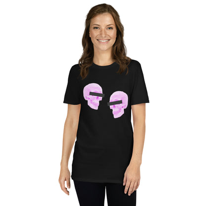 Doppelgangers Pink Skull Unisex Tee