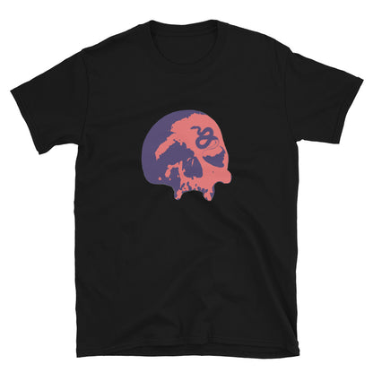 Serpent's Curse Navy & Red Skull Unisex Tee