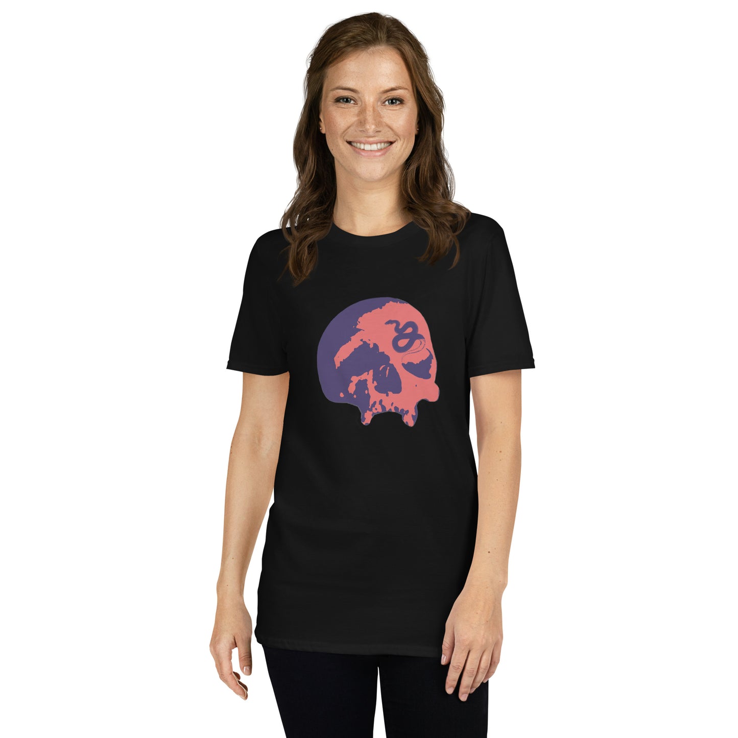 Serpent's Curse Navy & Red Skull Unisex Tee