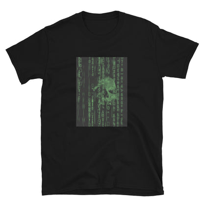Ghost in the Machine Electric Green Cyberpunk Skull Unisex Tee