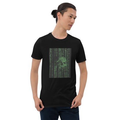 Ghost in the Machine Electric Green Cyberpunk Skull Unisex Tee