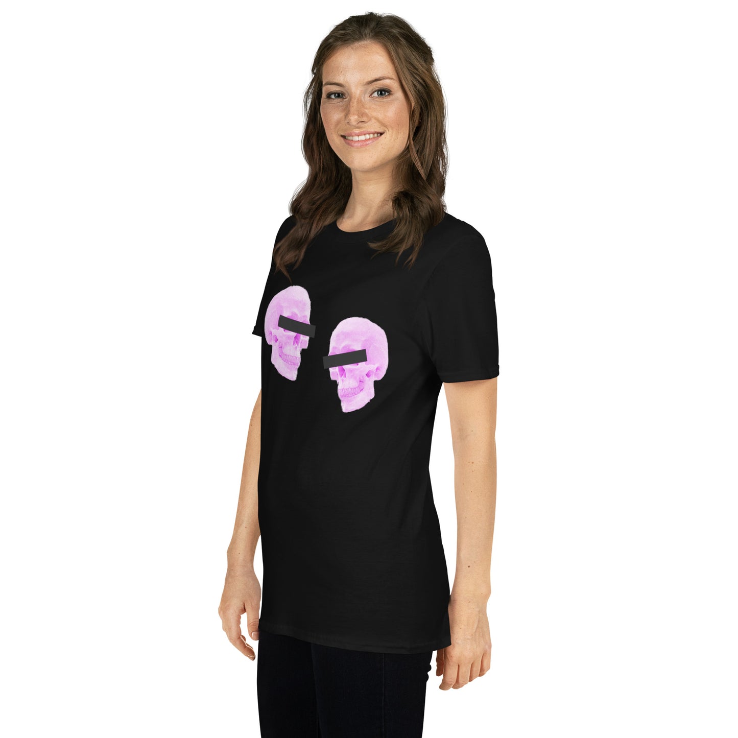 Doppelgangers Pink Skull Unisex Tee