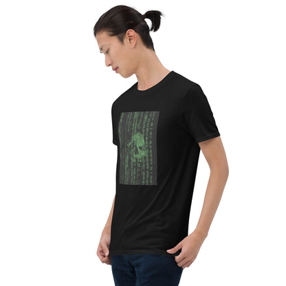 Ghost in the Machine Electric Green Cyberpunk Skull Unisex Tee