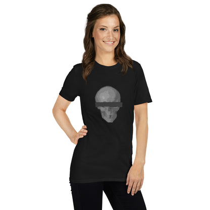 Anonymous Black & White Skull Unisex Tee