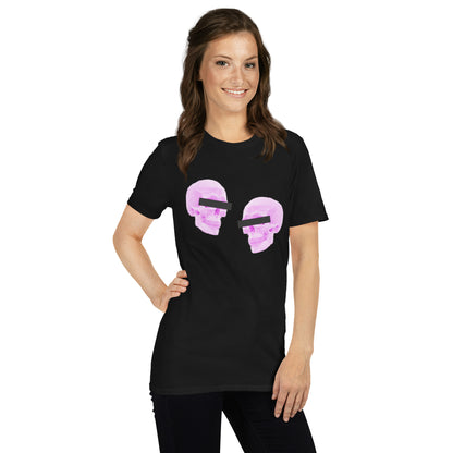 Doppelgangers Pink Skull Unisex Tee